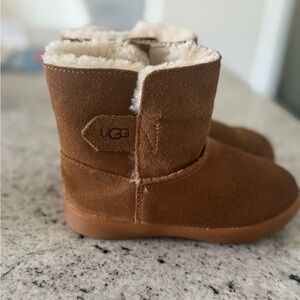 UGG Kids Tan Boots with Cream Lining